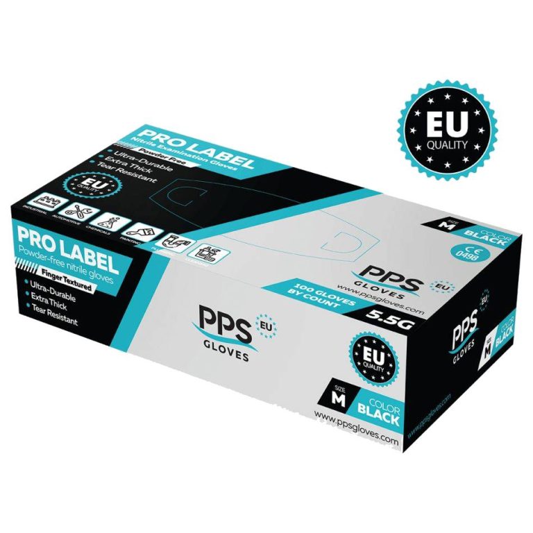 rukavice nitrilne crna 5,5g PPS