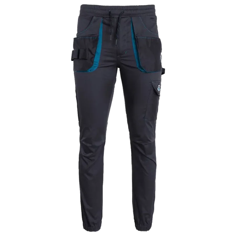 stretch radne hlače revolt sport sive